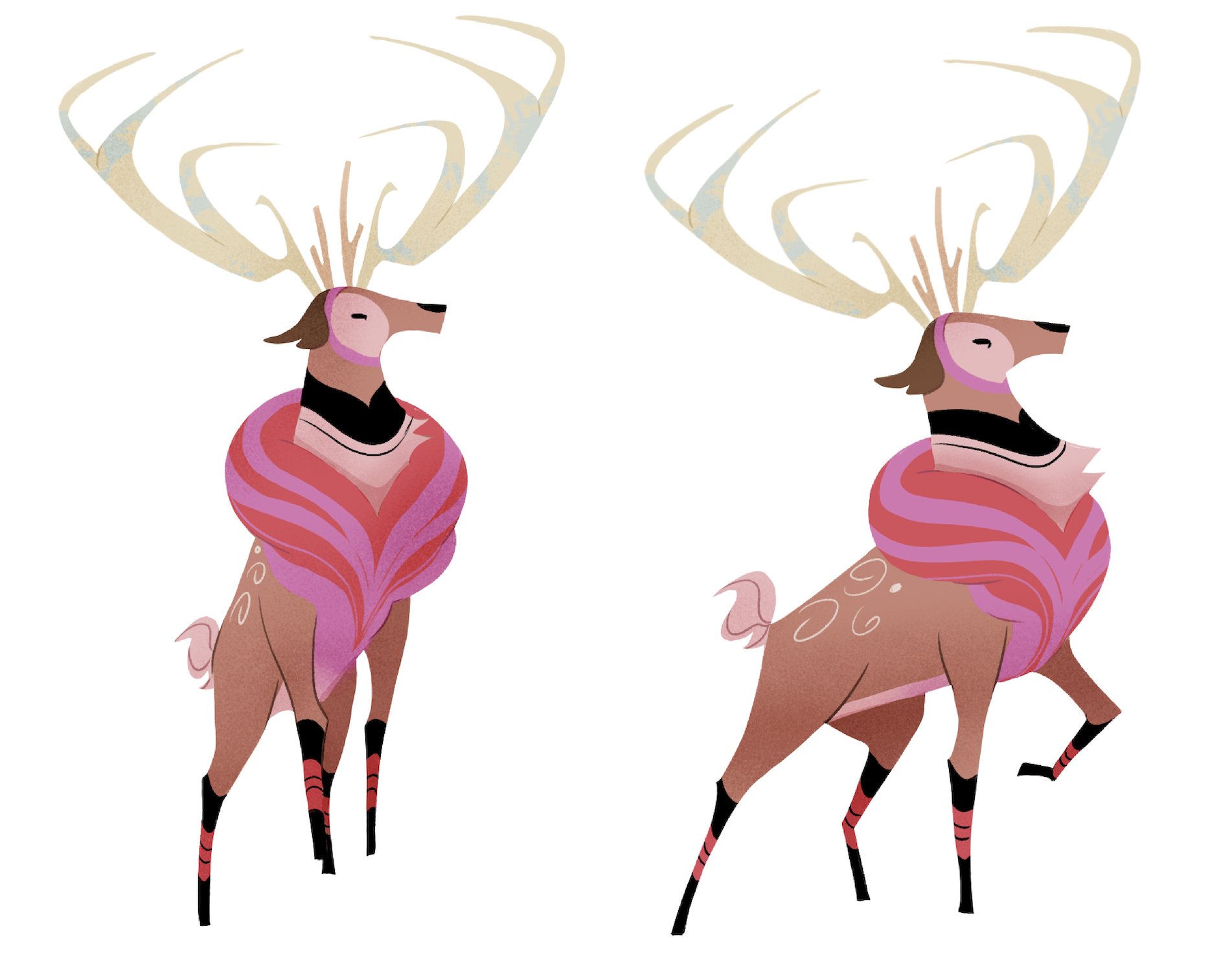 Art direction - two deer